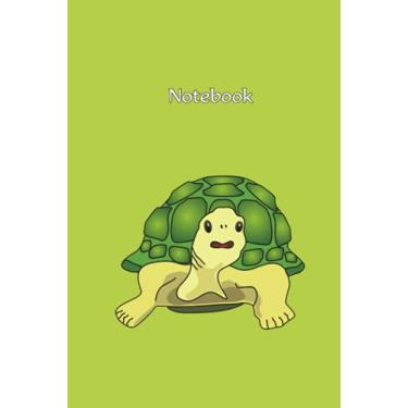 Imagem de Notebook with turtle design: Jotter, diary, pocketbook, planner, notepad, pad