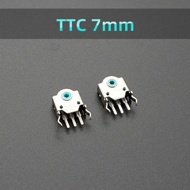 Imagem de 2 pçs original ttc mouse 7mm roda codificador verde núcleo decodificador para saitek rat3 5 mmo7