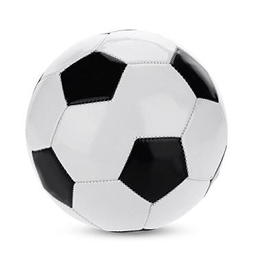 Imagem de Bola De Futebol MOUMOUTEN Tamanho 4, PVC Futebol Clássico Preto Branco Equipamento De Treinamento Padrão Válvula Escolar E Bomba De Brinquedos Para Presentes Esportivos Adequada Para Jogos Da Liga Juv