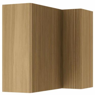 Imagem de Armário Aéreo de Canto Nesher Rainha em MDF 15mm com 2 Portas e 1 Prateleira - 92cm de largura