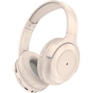 Imagem de Fone De Ouvido DF72 Danx Original Sem Fio TWS Bluetooth 5.3 Som Surround 360º Com Controle Tátil… (Bege)