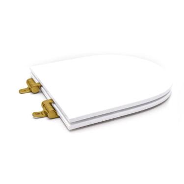 Imagem de Assento Sanitário Poliéster para Louça Link/carrara/belle Époque deca Slow Close Branco