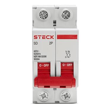 Imagem de Steck, Disjuntor Serie Sd62 40a 2p 400v Curva B 3ka SDD62B40