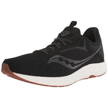 Imagem de Saucony Calçados de Corrida Masculinos Freedom 5, Preto/Goma, 12.5