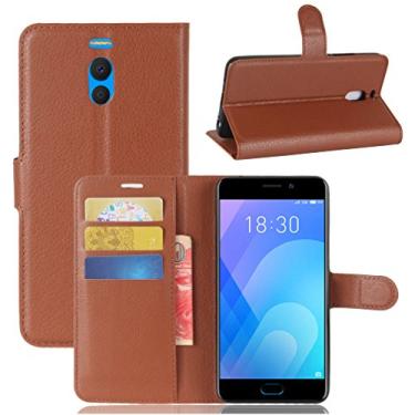 Imagem de Capa MEIZU M6 Note (Meilan Note6) – Capa carteira dobrável de couro PU Manyip para MEIZU M6 Note (Meilan Note6), capa de proteção de telefone estilo empresarial, capa com [compartimentos para dinheiro