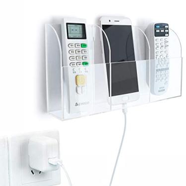Imagem de Caixa organizadora de armazenamento de parede APSOONSELL para suporte de controle remoto por telefone, Large