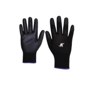 Imagem de Kit 5 Pares de Luva de Segurança Multitato Pu Preta, Epi - Mecânico - Tamanho M (8)