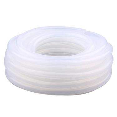 Imagem de DERPIPE Tubo de silicone – 1/10.2 cm ID 3/20.3 cm OD grau alimentício flexível espesso para transferência de bomba caseira 8 metros (8 m) de comprimento