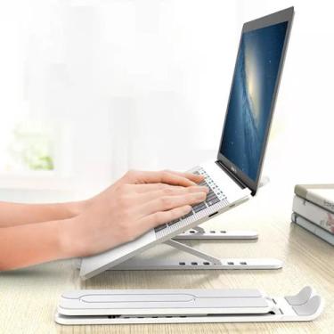 Imagem de Suporte Ergonômico Para Notebook + Mouse S/ Fio Recarregavel Luminoso 