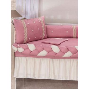 Imagem de Kit Berço Americano Trançado Menina Menino 9 Peças - Beatriz Baby Enxo