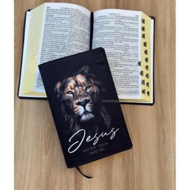 Imagem de Bíblia ARC Leão Outro Igual não há - Com harpa e índice dos livros - C