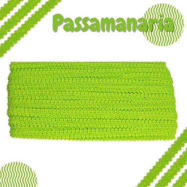Imagem de Passamanaria  - Fita Galão - Rolo C/ 20 Metros Verde Neon - Nº: 02 - 9