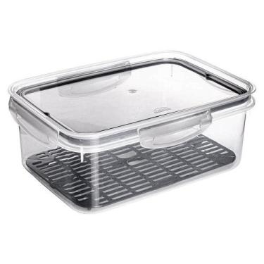 Imagem de Pote Hermético Ware 2,6L + Escorredor Super Vedação Plasútil, Pote Her