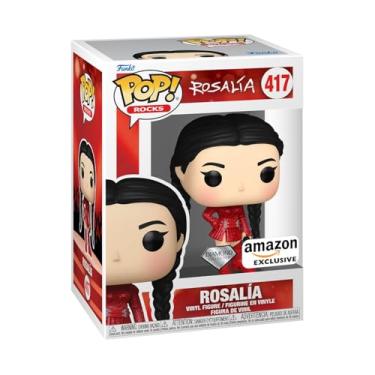 Imagem de Funko Pop! Rocks: Rosalia (Bizcochito) (glitter de diamante), exclusivo da Amazon