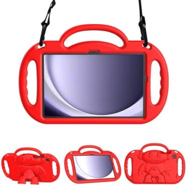 Imagem de MOXOTEK Capa infantil para tablet Samsung Galaxy Tab A9 Plus de 11 polegadas 2023, capa protetora durável à prova de choque com alça de ombro para Galaxy Tab A9+ 11 polegadas 2023 (SM-X210/X216/X218),