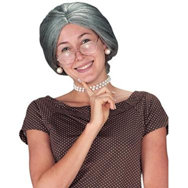 Imagem de Peruca, Granny Grey, Cinza, tamanho �nico