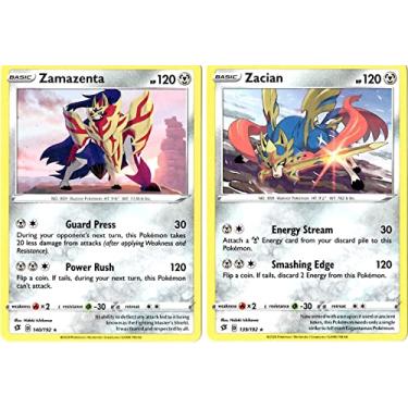 Imagem de Pokemon Zacian 139/192 & Zamazenta 140/192 - Rebel Clash - Legendary Card Lot
