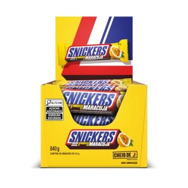 Imagem de Chocolate Snickers Mousse De Maracujá - Display com 20 unidades de 42g