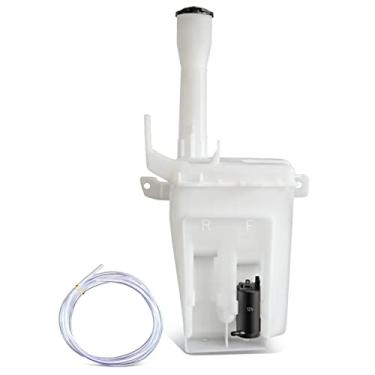 Imagem de DNA Motoring OEM-WT-MI1288104 Reservatório de fluido de lavadora de para-brisa estilo fábrica com bomba e tampa compatível com Mitsubishi Lancer Sedan 2002-2007