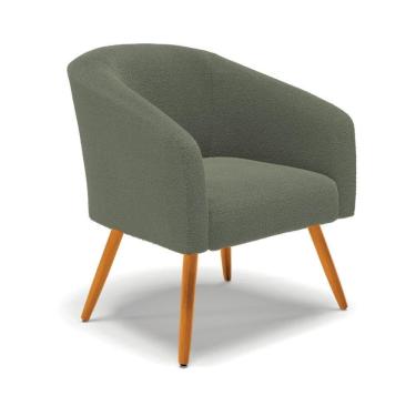 Imagem de Cadeira Sala De Jantar Pé Palito Castanho Stella Bouclê D03 - D`rossi Cor Verde Pistache