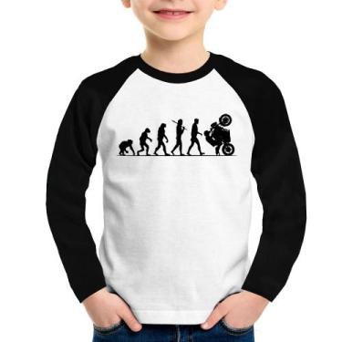 Imagem de Camiseta Raglan Infantil Evolução do Grau XJ6 Manga Longa - Foca na Mo
