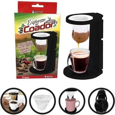 Imagem de Kit Coador De Café Expresso Com Filtro e Suporte - Keita