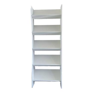 Imagem de Estante Expositor Organizador para Livros, Revistas, Quadros com 5 Prateleiras Cor Branco