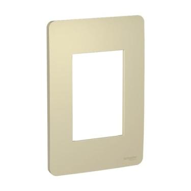 Imagem de Placa 4X2 3 Postos Horizon Gold (Dourada) Orion S730103234, Schneider Electric