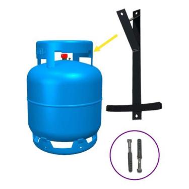 Imagem de Suporte De Parede Suspenso Para Botijão De Gás Externo - MANU AMBIENTE