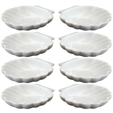 Imagem de 8 Concha Casquinha De Siri 50ml Pratinho Buffet Porcelana - Armazém do