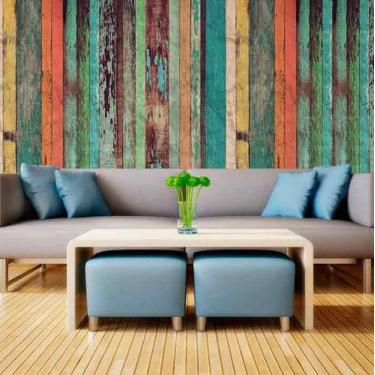 Imagem de Papel de Parede Auto Adesivo M0033 Madeira Demolição - Final Decor