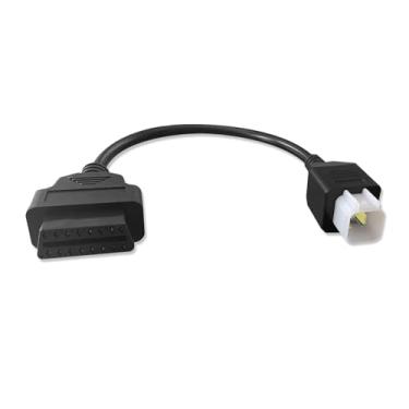 Imagem de Cabo adaptador OBD1 de 4 pinos para motocicleta para conector OBD2 de 16 pinos OBDII, compatível com programação ECU Z250/Z650/Z1000/ER6N/EX650F/Ninja400, funciona com leitor de código de scanner
