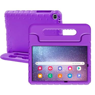 Imagem de Merocab Capa infantil para Samsung Galaxy Tab S6 Lite 10,4 polegadas 2022/2020 com compartimento para caneta S (SM-P610/P613/P615/P619), capa infantil leve à prova de choque com alça para Galaxy Tab
