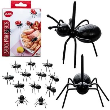 Imagem de 24 Espetos Para Petiscos Comidas Doces e Frutas - Formigas