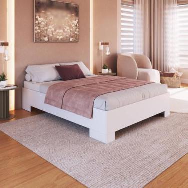 Imagem de Cama Casal Xangai para colchões 138x188 cm CX1140 Art in Móveis, Branc