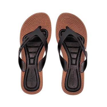 Imagem de Chinelo Tamanco Feminino Plataforma Anabela Terra Água Dedo - Terra E 