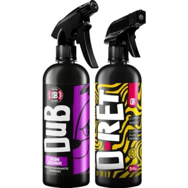 Imagem de Kit descontaminação e limpeza de Rodas e Pneus Automotivo Dub Boys Iron Skunk + D-Ret 500ml