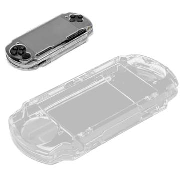 Imagem de Capa protetora, para console de jogos PSP 2000 3000, capa protetora de cristal transparente, capa completa com suporte de filme, resistente a choques/arranhões