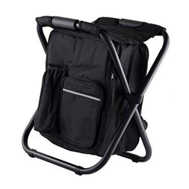 Imagem de Mochila Cadeira Cooler Cadeira Leve de Grande Capacidade Campo Dobrável Banco de Acampamento para Viajar Praia para Caminhada Picnic Blue Desgas