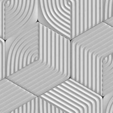 Imagem de Papel de Parede Adesivo Bege Preto Lineart Borboleta Infantil Bebê Del