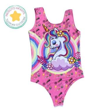 Imagem de Body Collant Infantil Estampa Unicórnio - Magic Sky, Rosa, 8