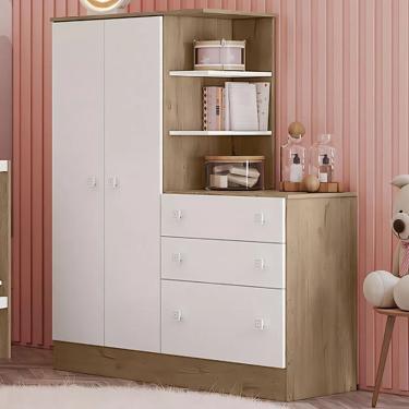 Imagem de Guarda Roupa Roupeiro com Cômoda Doce Sonnho - Q move