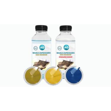 Imagem de Resina Baixa Espessura 1KG + 3 Cores Sólidas - Resinas ag