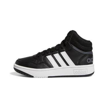 Imagem de adidas Tênis de basquete masculino Hoops 3.0, branco/azul royal/chiclete, Preto/branco/cinza, 20
