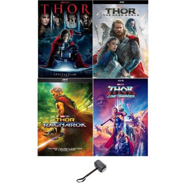 Imagem de Generic Conjunto Completo De Dvd Do Filme Thor One 1 Two 2 Three 3 Four 4 Da Marvel, Incluindo Decalque Martelo