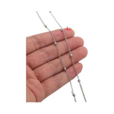Imagem de Corrente Frisada De Aço Inoxidável De 2 Metros Para Colar DIY Pulseira