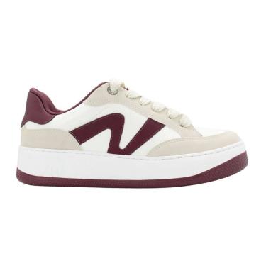 Imagem de Tênis Casual Via Marte Bege e bordo e branco