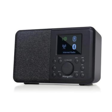 Imagem de Rádio de Internet WiFi inteligente MangoKit SR10 com Bluetooth preto