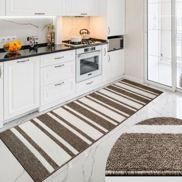 Imagem de 1 Tapete Cozinha Passadeira Antiderrapant 66x200 Oa Dt Rg Vr - IDEALIZ