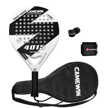 Imagem de Raquete de tênis de padel CAMEWIN em fibra de carbono 18k 360g + 10g